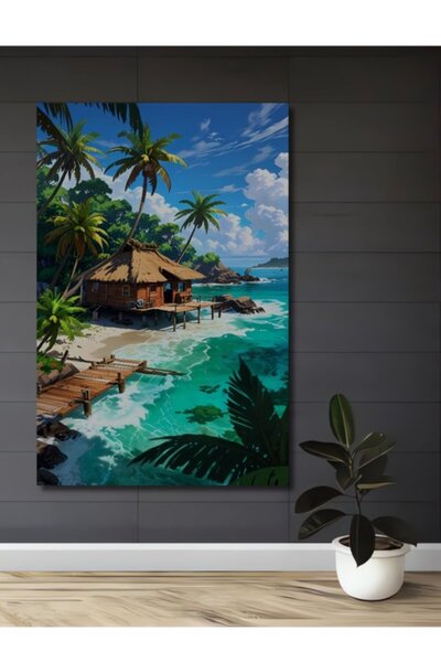 Teona Ahşap Τροπικός Παράδεισος Εξοχικό Σπίτι Ξύλινο Διακοσμητικό Τραπέζι για...