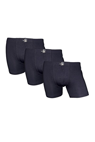 MOPEN UNDERWEAR Erkek Katlama Lastikli Likralı Premium Uzun Boxer 3'lü Paket ...