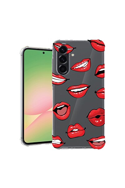 bestcase Θήκη για Samsung Galaxy A36, Αντικραδασμική 1.5MM, Σχέδιο χειλιών - ...