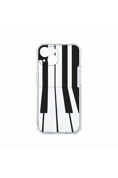 bestcase Αντικραδασμική Θήκη Σιλικόνης, Συμβατή με Apple iPhone 14, Πιάνο, Αν...