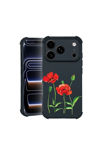 bestcase Husa TPU Pro Shock Compatibila cu Apple iPhone 17 Pro, cu Design Red...