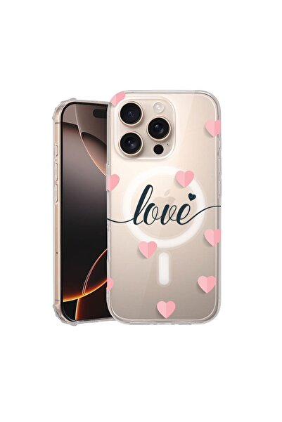 bestcase Θήκη για Apple iPhone 16 Pro, MagSafe Αντικραδασμική, Σχέδιο Αγάπης ...