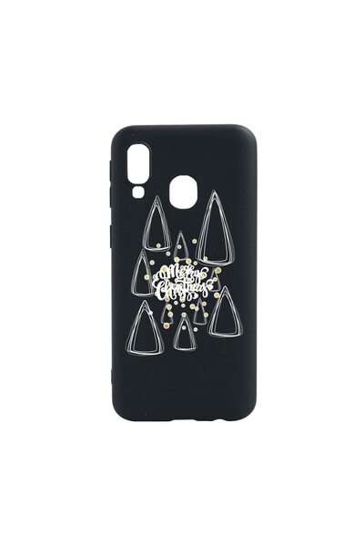 bestcase Husa Silicon Compatibila Cu Samsung Galaxy A40, Minimalist Merry Chr...