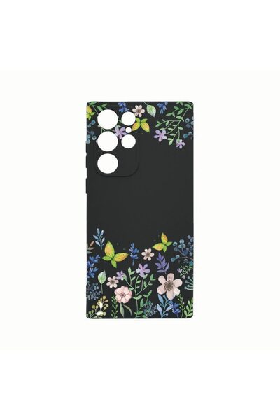 bestcase Husa Silicon, Compatibila Cu Samsung Galaxy S22 Ultra, Butterfly Flo...