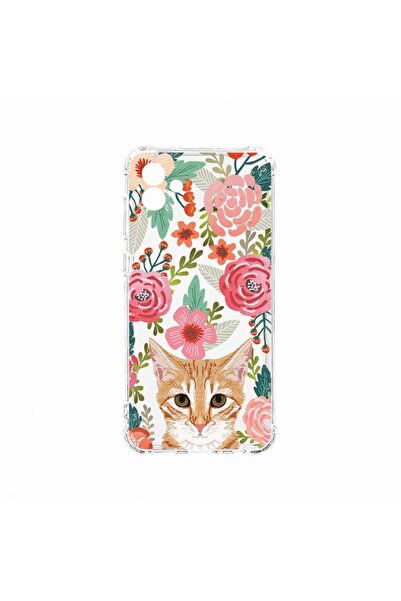 bestcase Αντικραδασμική Θήκη, Συμβατή με Samsung Galaxy A04, Γάτα και Λουλούδ...