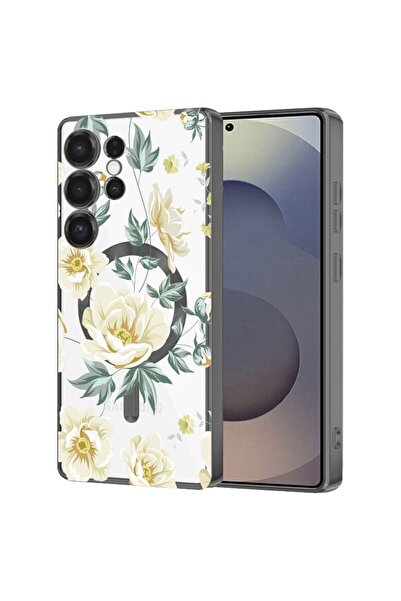 bestcase Πολυτελής Θήκη MagSafe, Συμβατή με Samsung Galaxy S24 Ultra, Φλοράλ ...