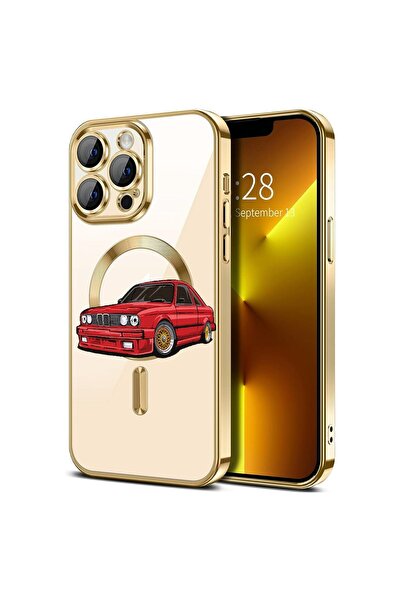 bestcase Πολυτελής Θήκη MagSafe, Συμβατή με Apple iPhone 14 Pro, σε στυλ ρετρ...