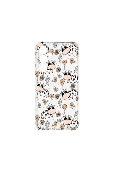 bestcase Θήκη για Samsung Galaxy A16, Αντικραδασμική 1.5MM, Σχέδιο αγελάδας, ...