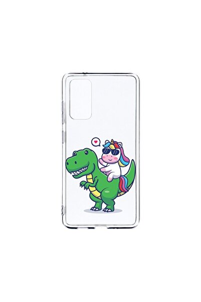 bestcase Διαφανής Θήκη Σιλικόνης 2MM, Συμβατή με Samsung Galaxy S20, Dino Rid...