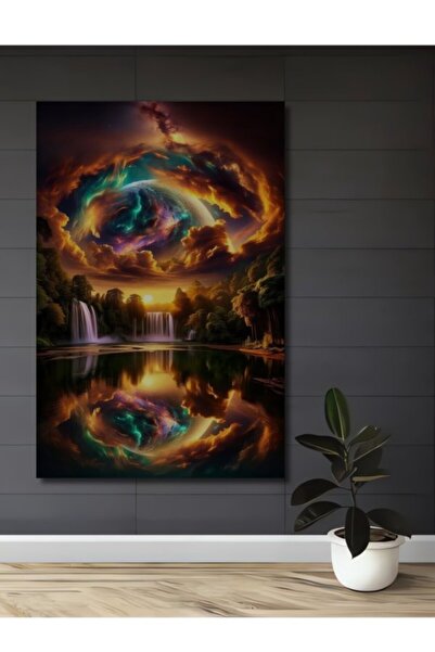 Teona Ahşap Η Αντανάκλαση των Ονείρων Ξύλινο Διακοσμητικό Τραπέζι για το Σπίτ...