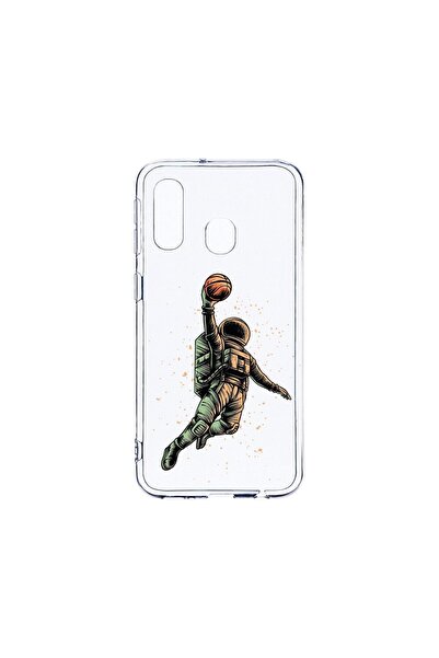 bestcase Διαφανής Θήκη Σιλικόνης 2MM, Συμβατή με Samsung Galaxy A40, Αστροναύ...