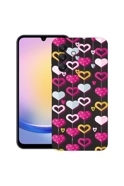 bestcase Θήκη για Samsung Galaxy A56, Όμορφες Καρδιές, Λεπτή Σιλικόνη 0.8MM, ...