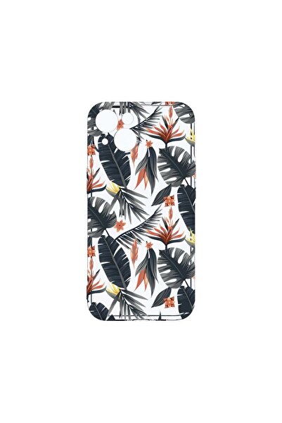 bestcase Husa Clear Silicon 2MM, Compatibila Cu Apple iPhone 14, Tropical, An...