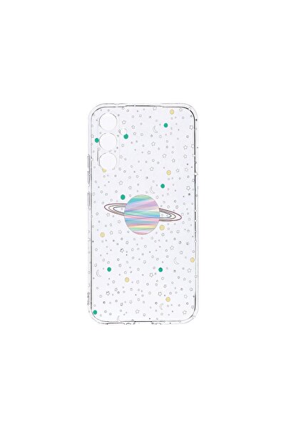 bestcase Διαφανής Θήκη Σιλικόνης 2MM, Συμβατή με Samsung Galaxy A34, Σύμβολα ...