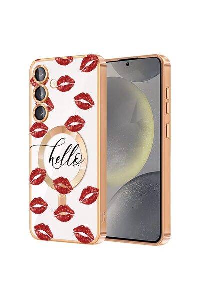 bestcase Πολυτελής Θήκη MagSafe, Συμβατή με Samsung Galaxy A55, Σχέδιο Kiss P...