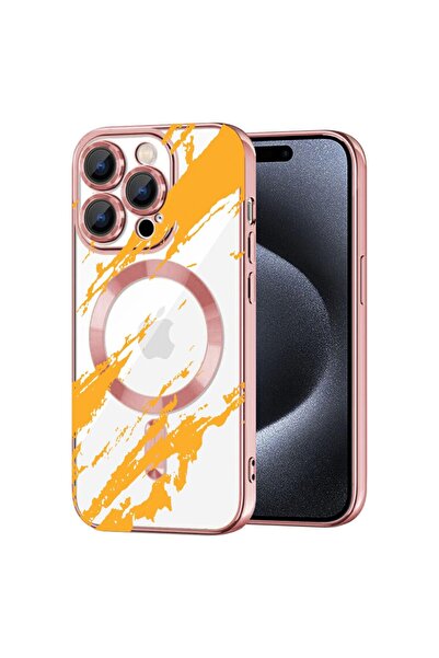 bestcase Πολυτελής Θήκη MagSafe, Συμβατή με Apple iPhone 16 Pro, Χρυσές Ρίγες...