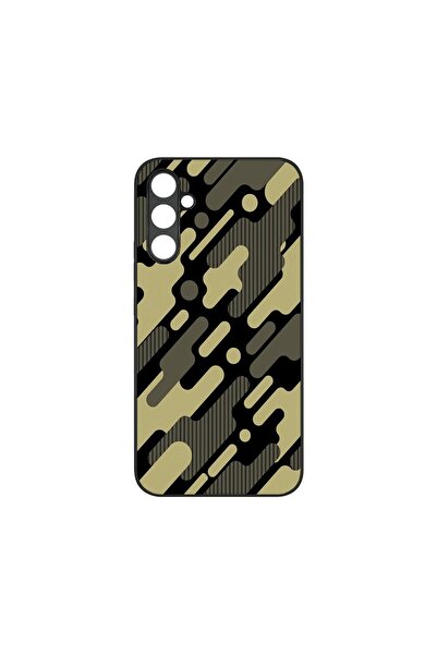 bestcase Λεπτή Γυάλινη Θήκη, Συμβατή με Samsung Galaxy A04s, Πράσινο Καμουφλά...