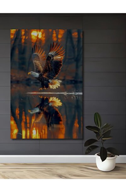 Teona Ahşap Ελαιογραφία με εφέ κλοπής φτερού αετού, Ξύλινο διακοσμητικό πίνακ...