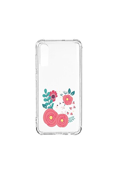 bestcase Husă Antișoc Compatibilă cu Samsung Galaxy A50, Iepure în flori, Sil...