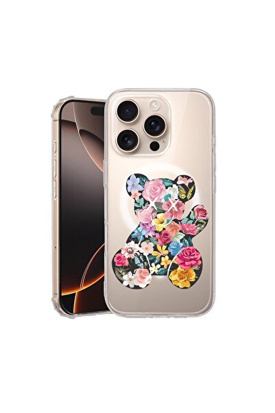 bestcase Θήκη για Apple iPhone 16 Pro, MagSafe Αντικραδασμική, Σχέδιο Αρκουδά...
