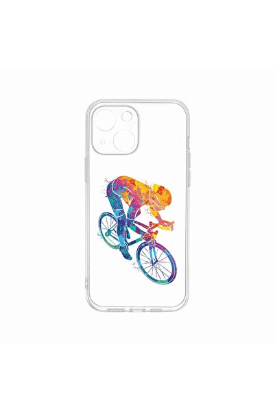 bestcase Θήκη, Συμβατή με Apple iPhone 14, Πολύχρωμη Ποδηλατική, Ανθεκτική στ...