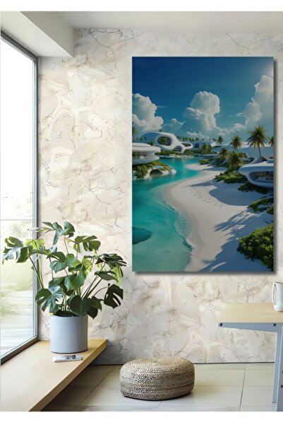 Teona Ahşap Φουτουριστικά Παραθαλάσσια Σπίτια Μοντέρνα Τέχνη Ξύλινο Διακοσμητ...