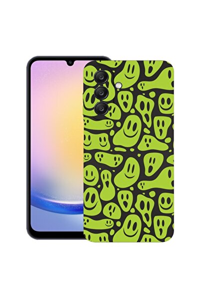 bestcase Θήκη για Samsung Galaxy A36, Green Acid Smiley, Λεπτή σιλικόνη 0.8MM...