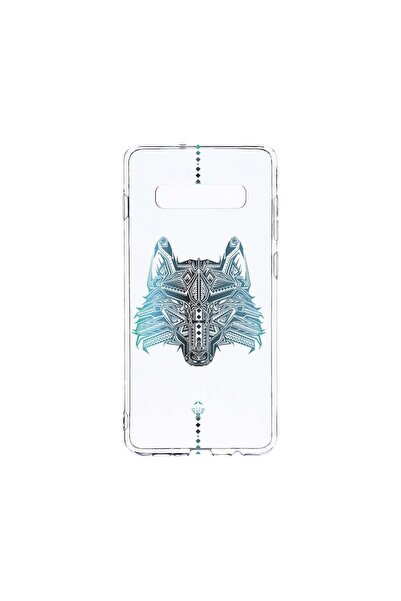 bestcase Διαφανής Θήκη Σιλικόνης 2MM, Συμβατή με Samsung Galaxy S10, Wolf, Αν...
