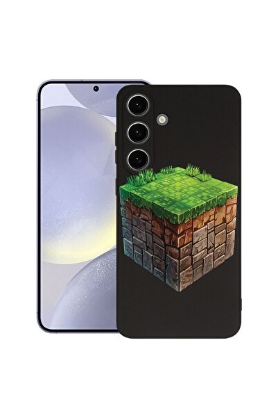 bestcase Θήκη για Samsung Galaxy S25, Premium Λεπτή Σιλικόνη 1.2MM, Minecraft...