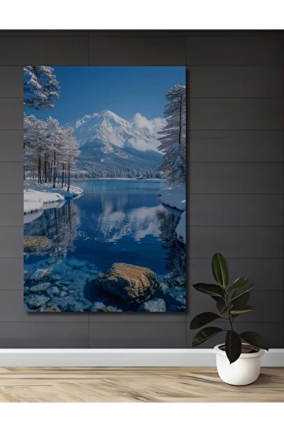 Teona Ahşap Μαγευτικό Χειμερινό Τοπίο Ξύλινο Διακοσμητικό Τραπέζι για Σπίτι, ...