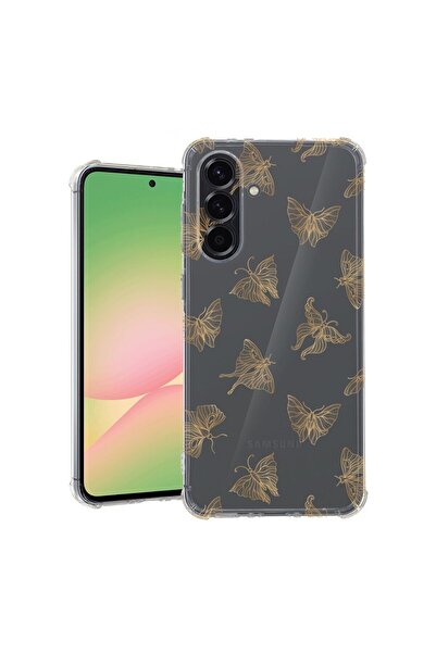 bestcase Θήκη για Samsung Galaxy A36, Αντικραδασμική 1.5MM, Χρυσή Πεταλούδα, ...