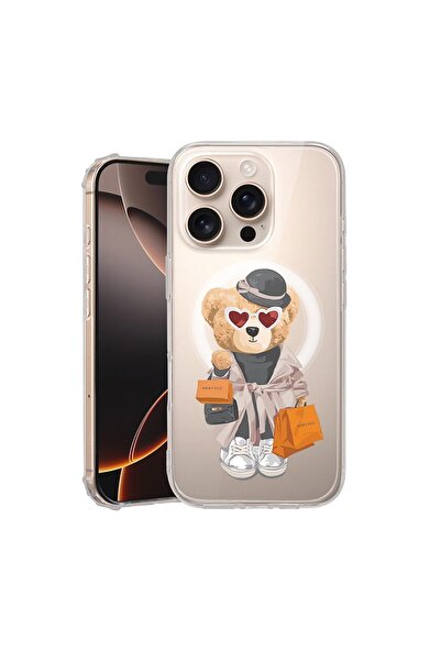bestcase Θήκη για Apple iPhone 16 Pro Max, MagSafe Αντικραδασμική, Teddy Bear...