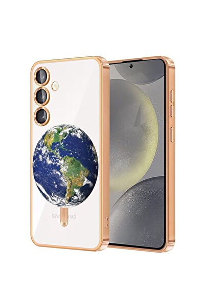 bestcase Πολυτελής Θήκη MagSafe, Συμβατή με Samsung Galaxy A55, Πλανήτης Γη, ...