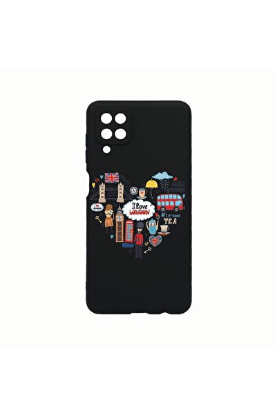 bestcase Husa Silicon, Compatibila cu Samsung Galaxy A12, I Love London, Rezi...