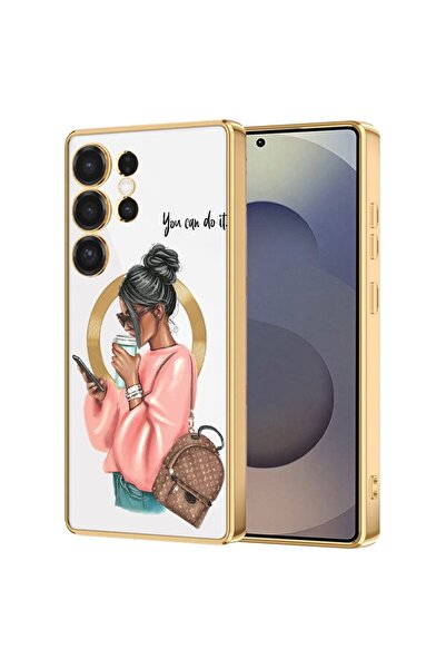 bestcase Πολυτελής Θήκη MagSafe, Συμβατή με Samsung Galaxy S24 Ultra, Κορίτσι...