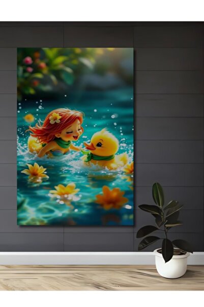 Teona Ahşap Χαριτωμένο ξύλινο διακοσμητικό τραπέζι με ψηφιακή εκτύπωση Cute B...