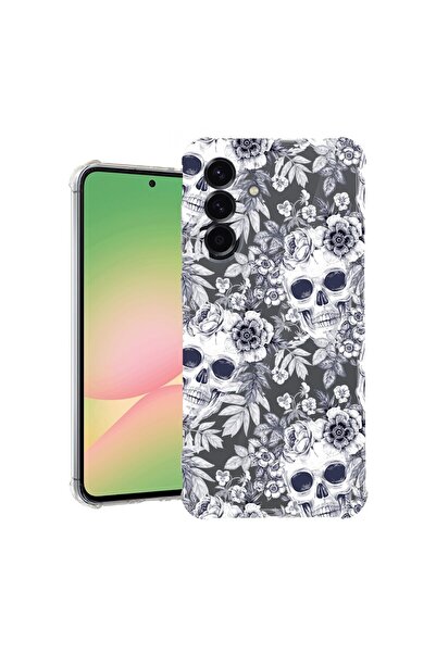 bestcase Husă pentru Samsung Galaxy A56, Antișoc 1.5MM, Craniu Negru și Alb, ...