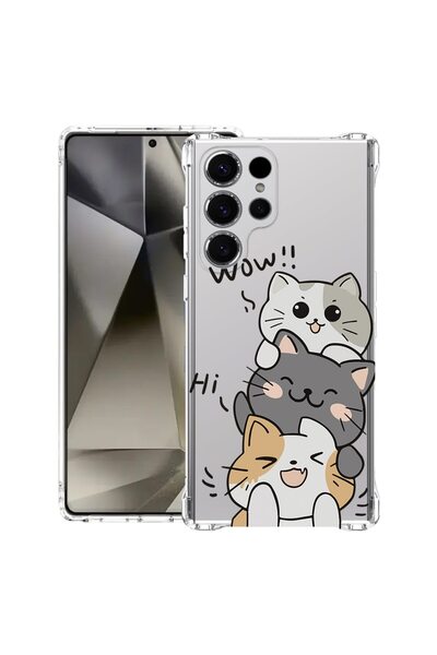 bestcase Θήκη για Samsung Galaxy S22 Ultra, Αντικραδασμική 1.5MM, Cat Wow, Πρ...