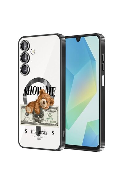 bestcase Πολυτελής Θήκη MagSafe, Συμβατή με Samsung Galaxy A16, Αρκουδάκι  "Δ...