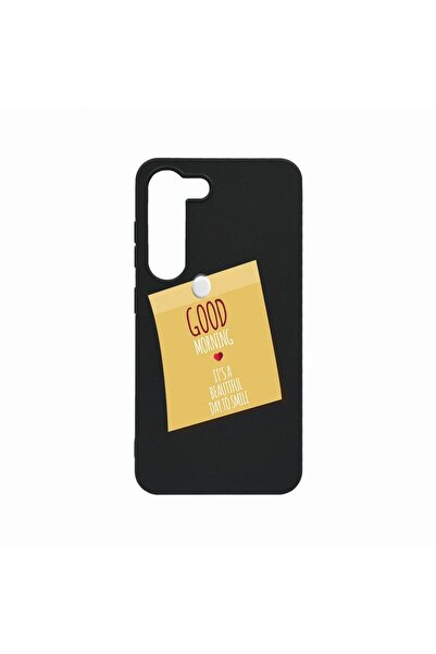 bestcase Θήκη, Συμβατή με Samsung Galaxy S23, Αυτοκόλλητο Good Morning, Ανθεκ...