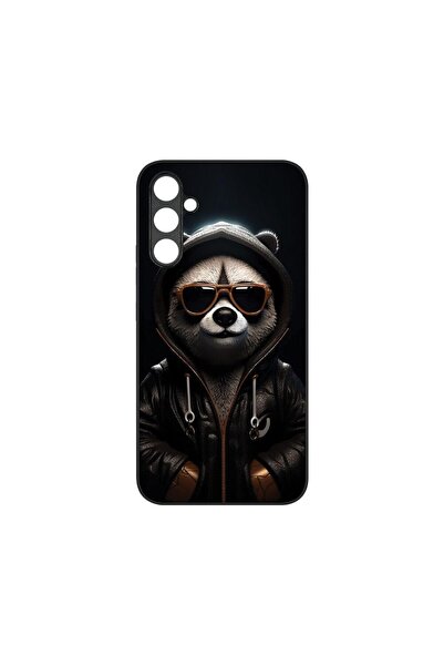 bestcase Λεπτή Γυάλινη Θήκη, Συμβατή με Samsung Galaxy A04s, Cool Panda, Χρώμ...
