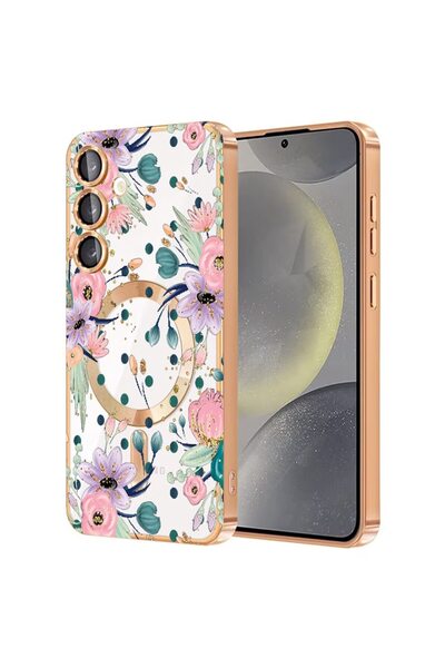 bestcase Πολυτελής Θήκη MagSafe, Συμβατή με Samsung Galaxy A55, Πολύχρωμα Λου...