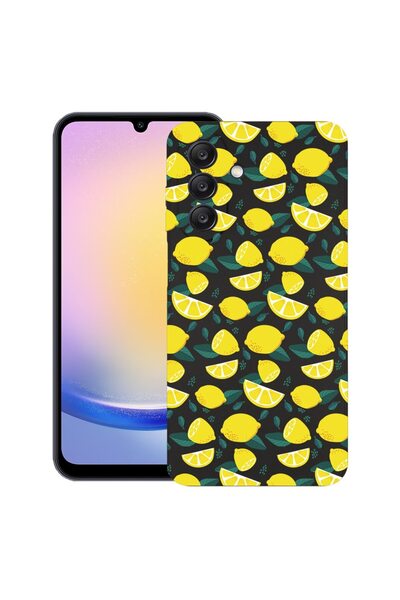 bestcase Husă pentru Samsung Galaxy A56, Model cu lămâi, Silicon subțire de 0...
