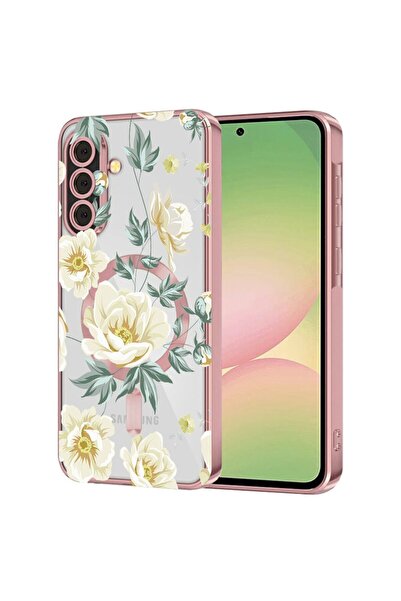 bestcase Πολυτελής Θήκη MagSafe, Συμβατή με Samsung Galaxy S25, Λουλούδια, Εξ...