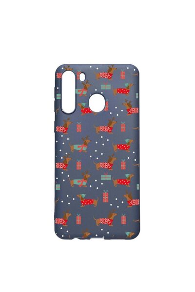 bestcase Θήκη σιλικόνης συμβατή με Samsung Galaxy A21, Χριστουγεννιάτικο σχέδ...