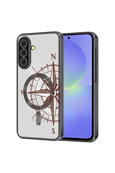 bestcase Πολυτελής Θήκη MagSafe, Συμβατή με Samsung Galaxy S24, Σχέδιο Compas...