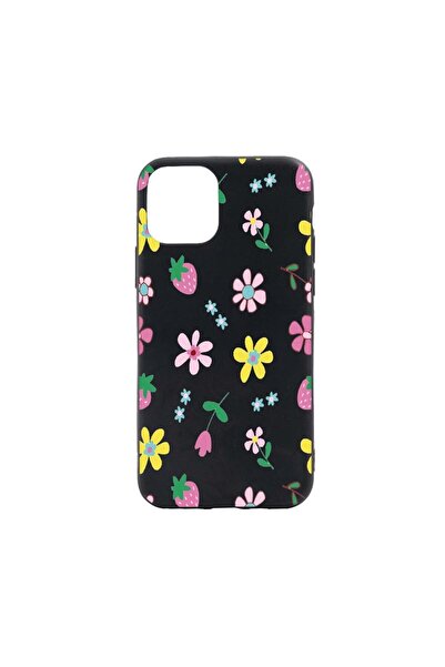 bestcase Θήκη με λουλούδια σιλικόνης, συμβατή με Apple iPhone 13 Mini, με υφα...