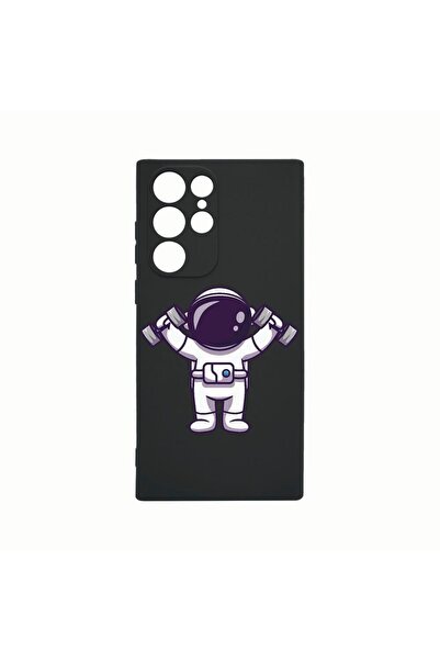 bestcase Θήκη Σιλικόνης, Συμβατή με Samsung Galaxy S22 Ultra, Astronaut Gym, ...