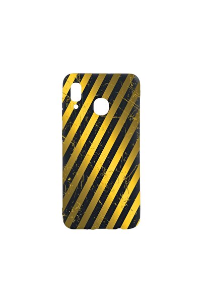 bestcase Λεπτή Θήκη Σιλικόνης 0.8MM, Συμβατή με Samsung Galaxy A40, Χρυσές Ρί...