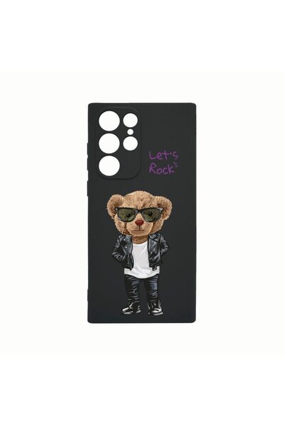 bestcase Θήκη Σιλικόνης, Συμβατή με Samsung Galaxy S22 Ultra, Let's Rock Tedd...